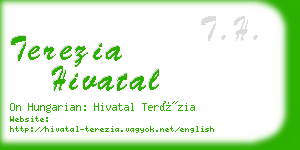 terezia hivatal business card